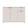 Mobile multiuso Segno con tre ante e 1 cassetto L 120 cm colore cashmere