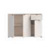Mobile multiuso Segno con tre ante e 1 cassetto L 120 cm colore cashmere