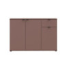 Mobile multiuso Segno con tre ante e 1 cassetto L 120 cm colore terracotta