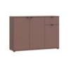 Mobile multiuso Segno con tre ante e 1 cassetto L 120 cm colore terracotta