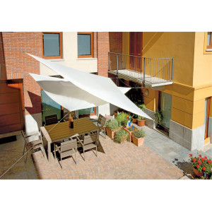 Set 10 Vele Triangolari Moia 5×5×5 m Ecrù | Levante Shop