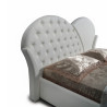 Letto matrimoniale Marubi bianco con contenitore moderno