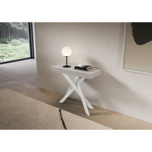 Consolle allungabile 90x40/196 cm Saki Small Premium telaio Bianche