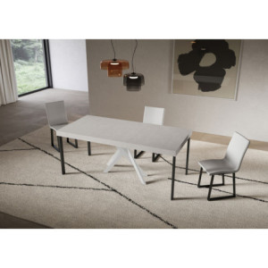Zoom Consolle allungabile 90x40/196 cm Saki Small Premium telaio Bianche