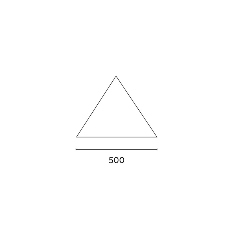 Vela triangolare Moia 5x5x5m ombreggiante esterno resistente