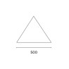 Vela triangolare Moia 5x5x5m ombreggiante esterno resistente