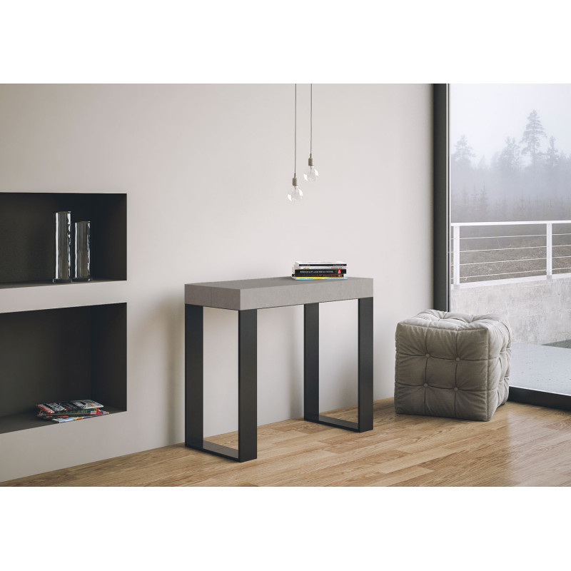 Consolle allungabile Tecno Small Premium 90x40/196 cm antracite