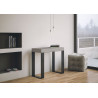 Consolle allungabile Tecno 90x40/300 cm antracite