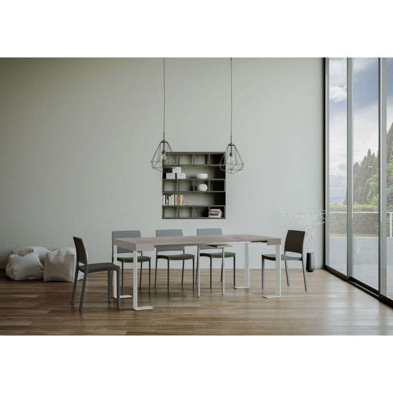 Consolle allungabile Tecno Small 90x40/196 cm bianco