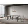 Consolle allungabile Flame Small Premium 90x40/196 cm antracite