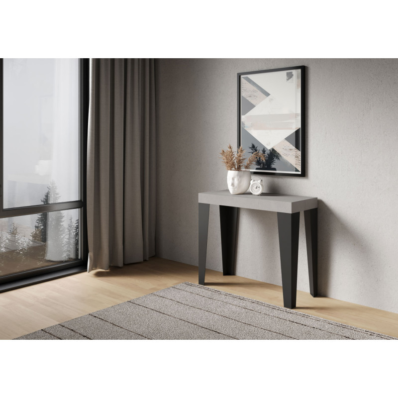 Consolle allungabile Flame 90x40/196 cm antracite