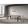 Consolle allungabile Flame 90x40/196 cm antracite
