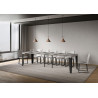 Consolle allungabile Flame 90x40/196 cm antracite