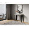 Consolle allungabile Flame Premium 90x40/196 cm antracite
