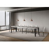 Consolle allungabile Flame Premium 90x40/196 cm antracite