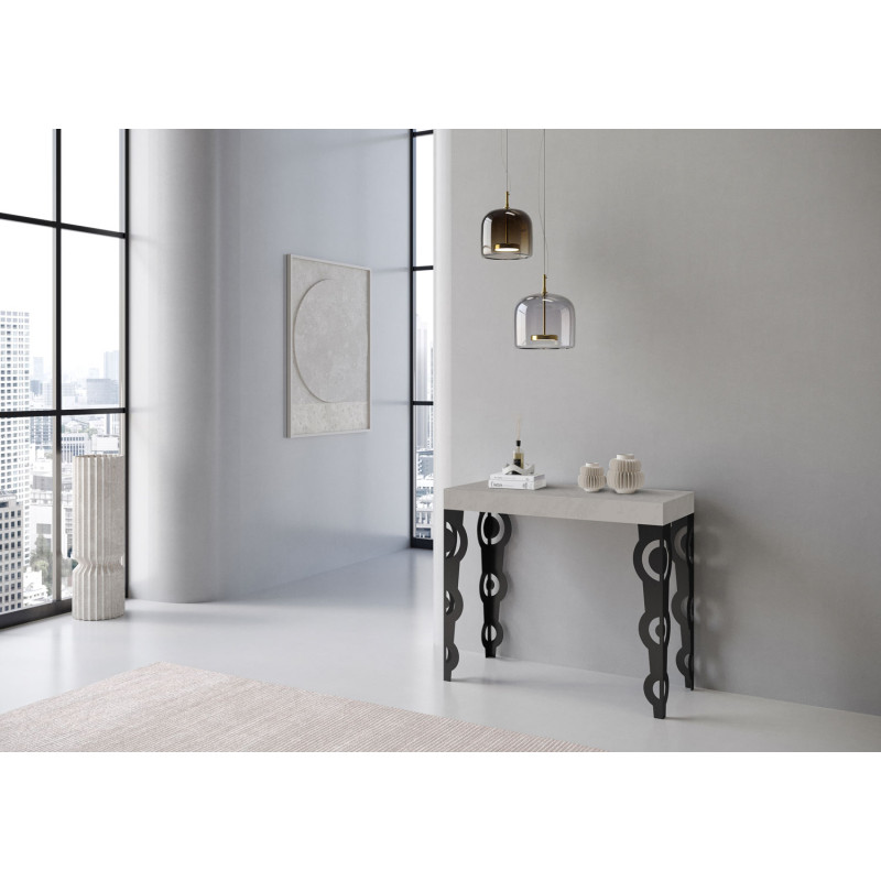 Consolle allungabile Karamay Small 90x40/196 cm antracite