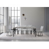 Consolle allungabile Karamay 90x40/300 cm antracite
