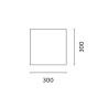 Set 10 Vele Quadrate Moia 3×3 m Ecrù Poliestere | Levante Shop