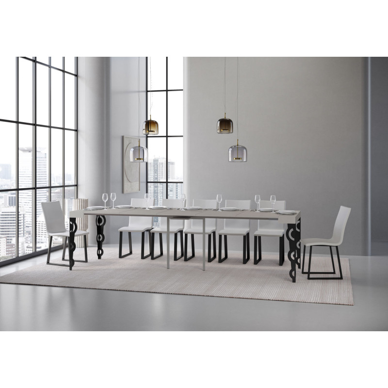 Consolle allungabile Karamay 90x40/300 cm antracite