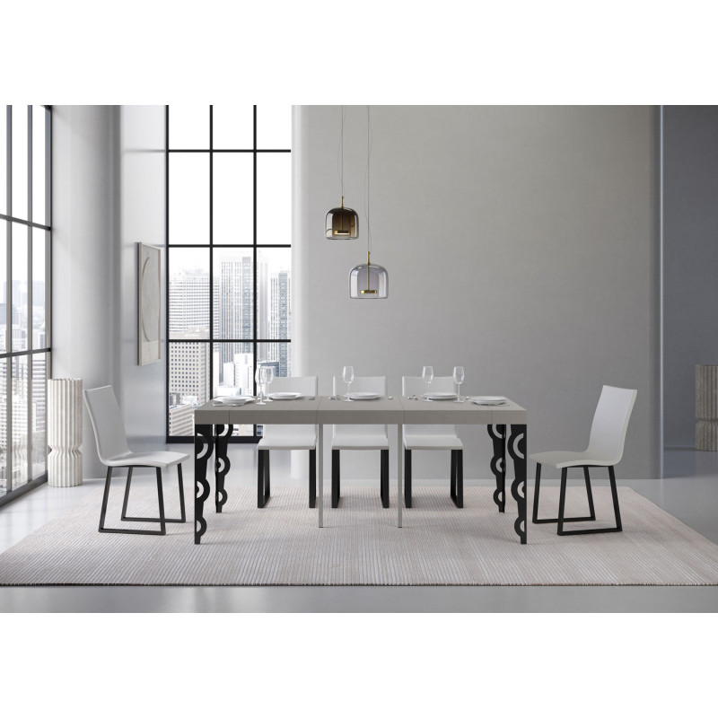 Consolle allungabile Karamay Small Premium 90x40/196 cm antracite