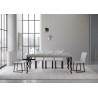 Consolle allungabile Karamay Small Premium 90x40/196 cm antracite