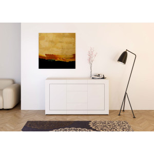 Madia moderna 2 ante/3 cassetti 150x40x83,5 cm Elios