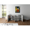 Madia moderna 3 ante/3 cassetti 200x40x83,5 cm Elios