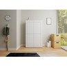 Credenza alta moderna 4 ante 100x35x165 cm Elios