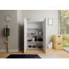 Credenza alta moderna 4 ante 100x35x165 cm Elios