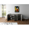 Madia moderna 3 ante/3 cassetti 200x40x83,5 cm Elios