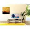 Porta TV moderno 2 ante con vano a giorno 150x40x40 cm Lumina