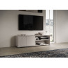 Porta TV moderno 2 ante con vano a giorno 150x40x40 cm Lumina