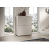 Credenza alta moderna 4 ante 90x35x120 cm Lumina
