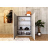 Credenza alta moderna 4 ante 90x35x120 cm Lumina