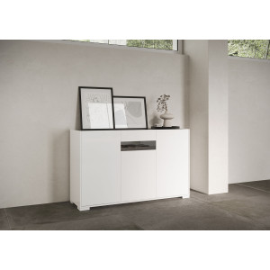 Madia moderna 3 ante 130x40x81 cm Riflesso