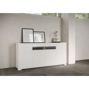 Madia moderna 4 ante 174x40x81 cm Riflesso