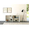 Madia moderna 4 ante 174x40x81 cm Riflesso