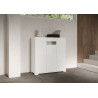 Credenza alta moderna 3 ante 100x35x110 cm Riflesso