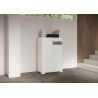 Credenza alta moderna 2 ante 70x35x110 cm Riflesso