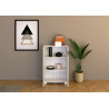 Credenza alta moderna 2 ante 70x35x110 cm Riflesso