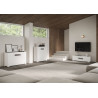 Credenza alta moderna 2 ante 70x35x110 cm Riflesso