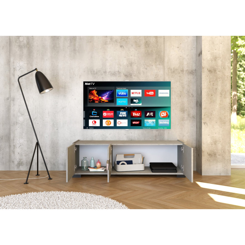Porta TV moderno 3 ante 130x40x40 cm Riflesso