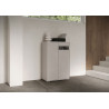 Credenza alta moderna 2 ante 70x35x110 cm Riflesso