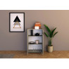 Credenza alta moderna 2 ante 70x35x110 cm Riflesso