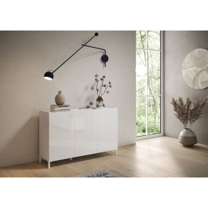 Madia moderna 3 ante 130x40x84 cm Solaria