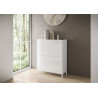 Credenza alta moderna 4 ante 90x35x110 cm Solaria