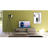 Porta TV moderno 1 ribalta/2 cassetti 160x42x40 cm Solaria
