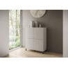 Credenza alta moderna 4 ante 90x35x110 cm Solaria