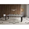 Tavolo allungabile 200/304x90 cm Tecno telaio Antracite
