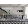 Tavolo allungabile 120/380x90 cm Tecno telaio Antracite